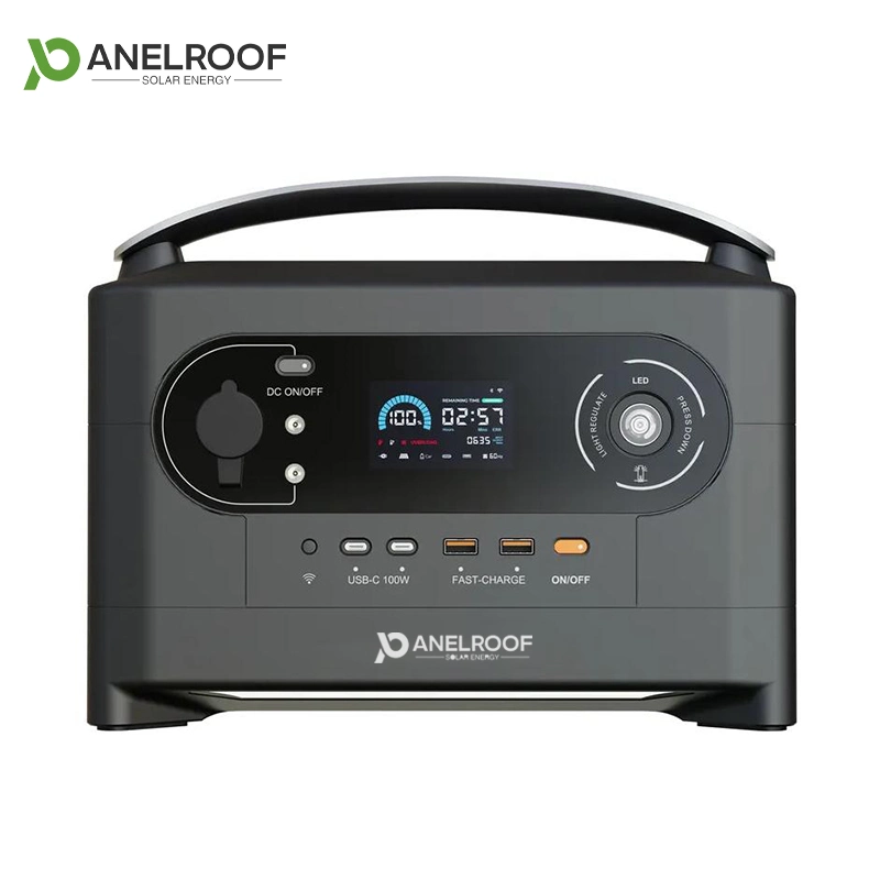 Alimentation PanelRoof extérieur 700 W 1 000 W 2 400 W, station d'alimentation portable Générateur solaire portable à batterie au lithium USB