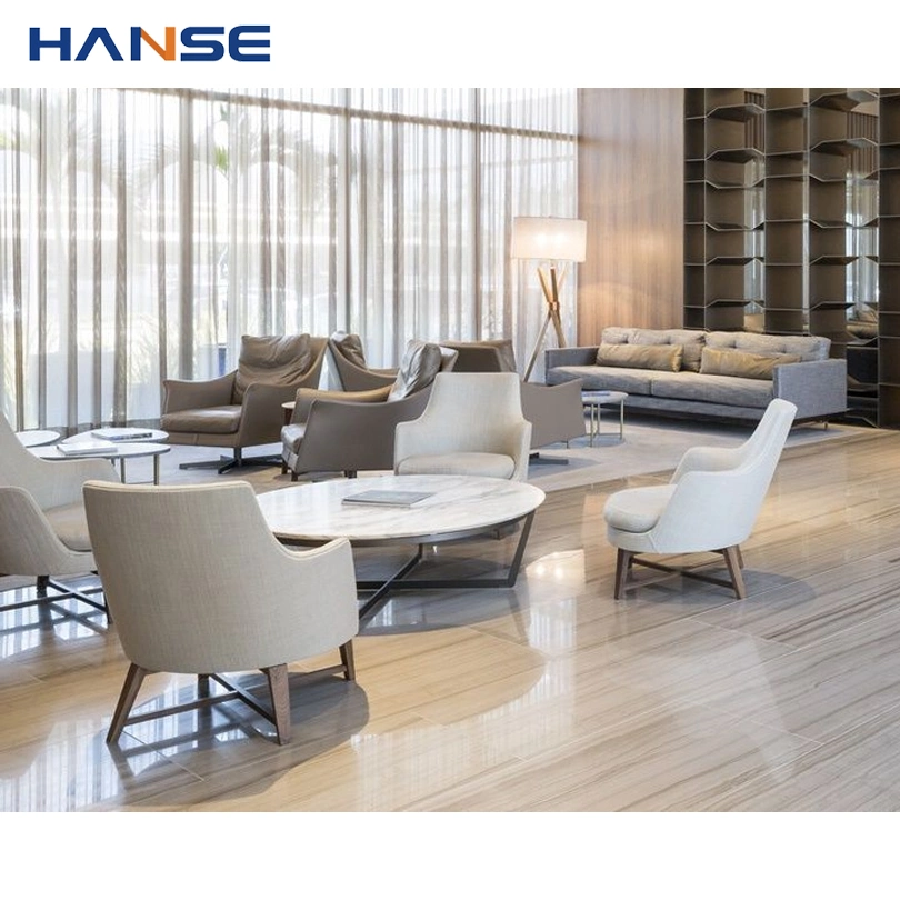 Custom Luxury Five Star Hotel Furniture Lobby Table and Chairs Reception Lounge Lobby Sofa Furniture