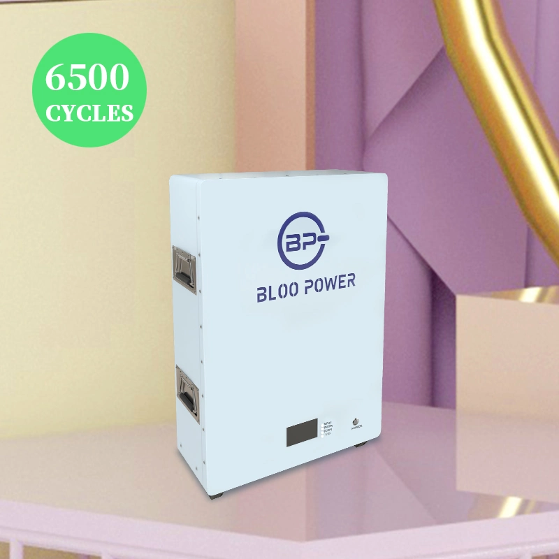 Bloo Power 400Ah 500Ah LiFePO4 Cargador Solar de litio de 15kwh pack de batería Powerwall Banco copia de seguridad