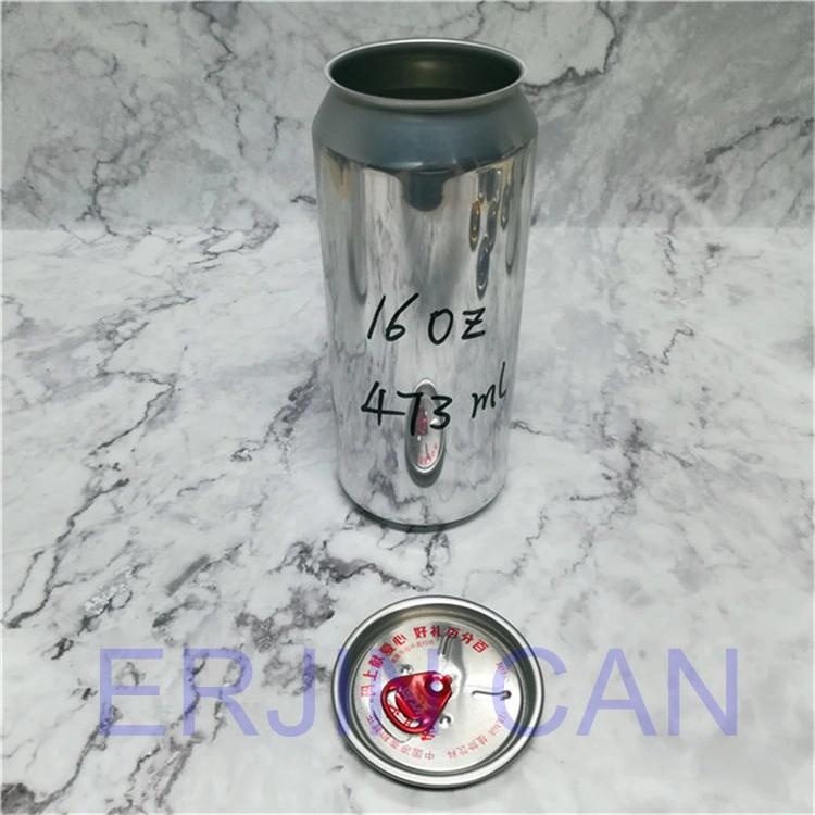 Food Level 16oz Beer Tin Can and 16oz Blank Aluminum Beverage Can