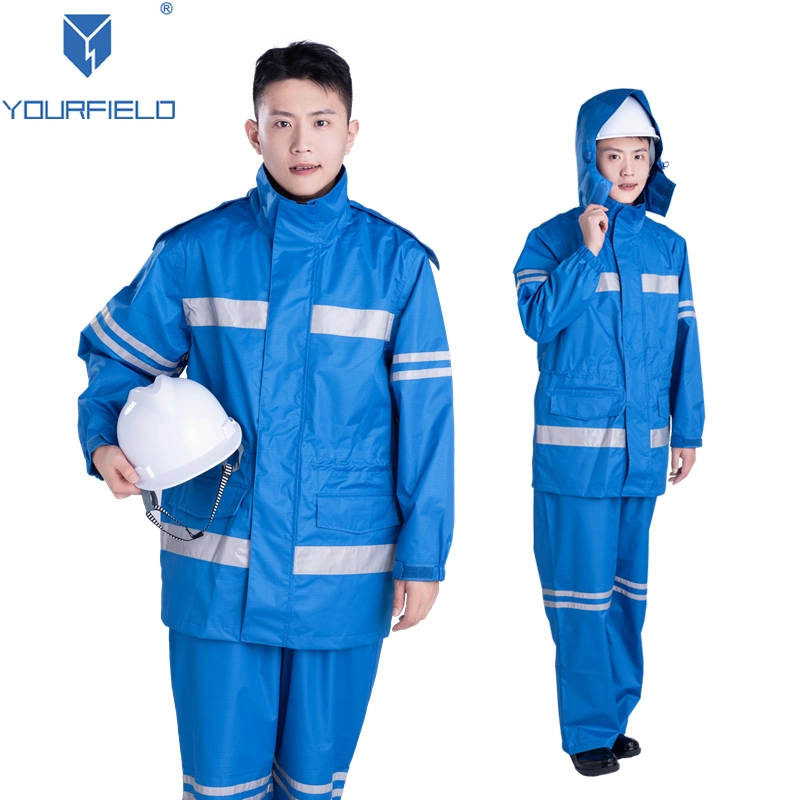 Impermeable Anti-Static Suit Chaqueta y pantalones Reflective Seguridad Protección Los monos