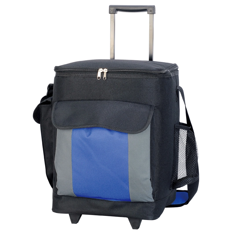 Promotion Competitive Polyester Colored Camping Ice Outdoor Trolley Cooler Bag