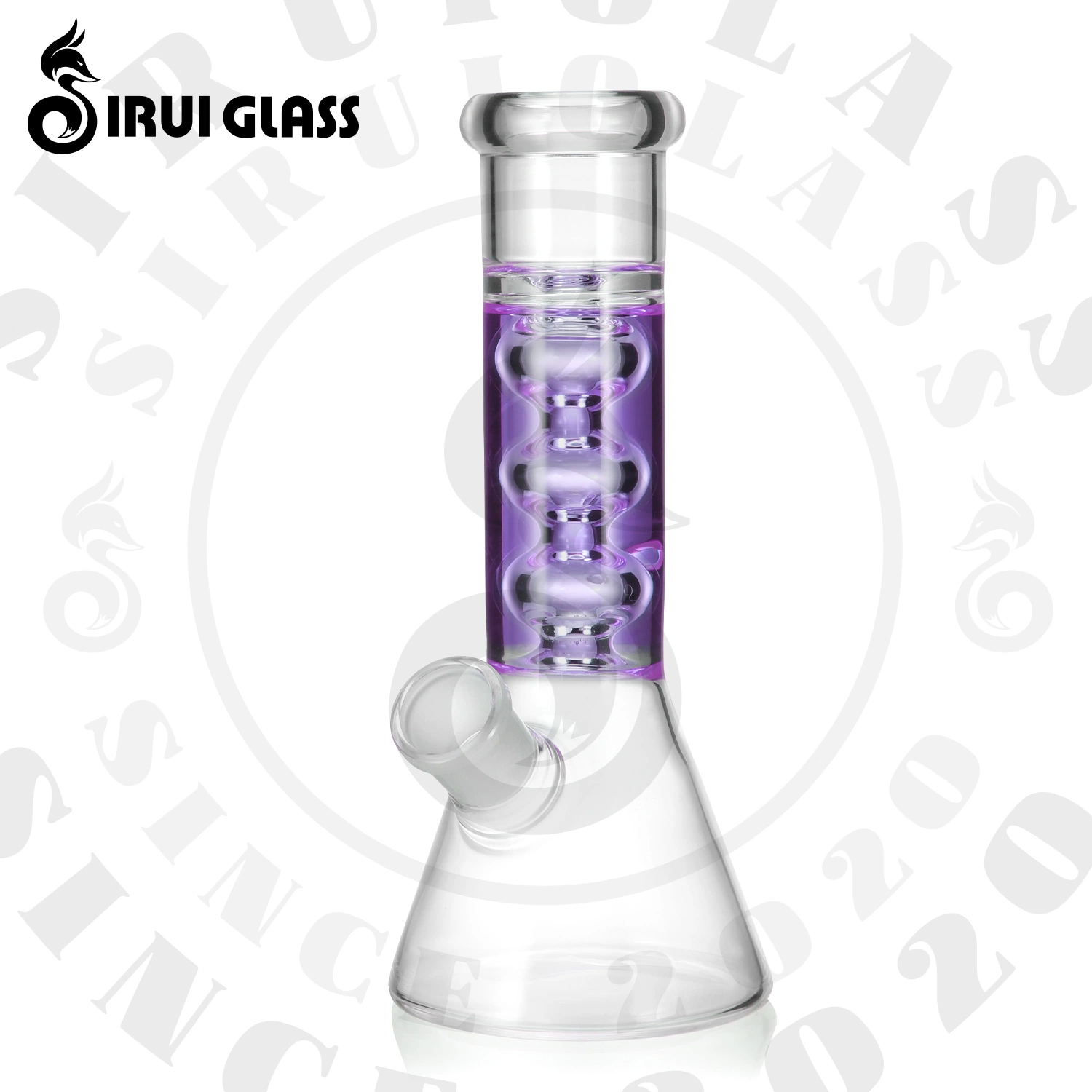 Sirui 7.5" China Wholesale/Supplier Glycerin Filling Oil-Filled Hig Borosilicate Pyrex Glass Tobacco Hookah Shisha Herb DAB Rig Glycerin Freezer Glass Smoking Water Pipe