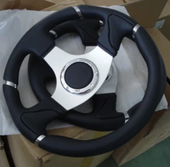 Hot Sale Aluminums Alloy with Wood Steering Wheel for Yacht