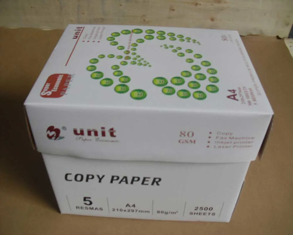 75gms 80gms Copie papier A4, papier de bureau