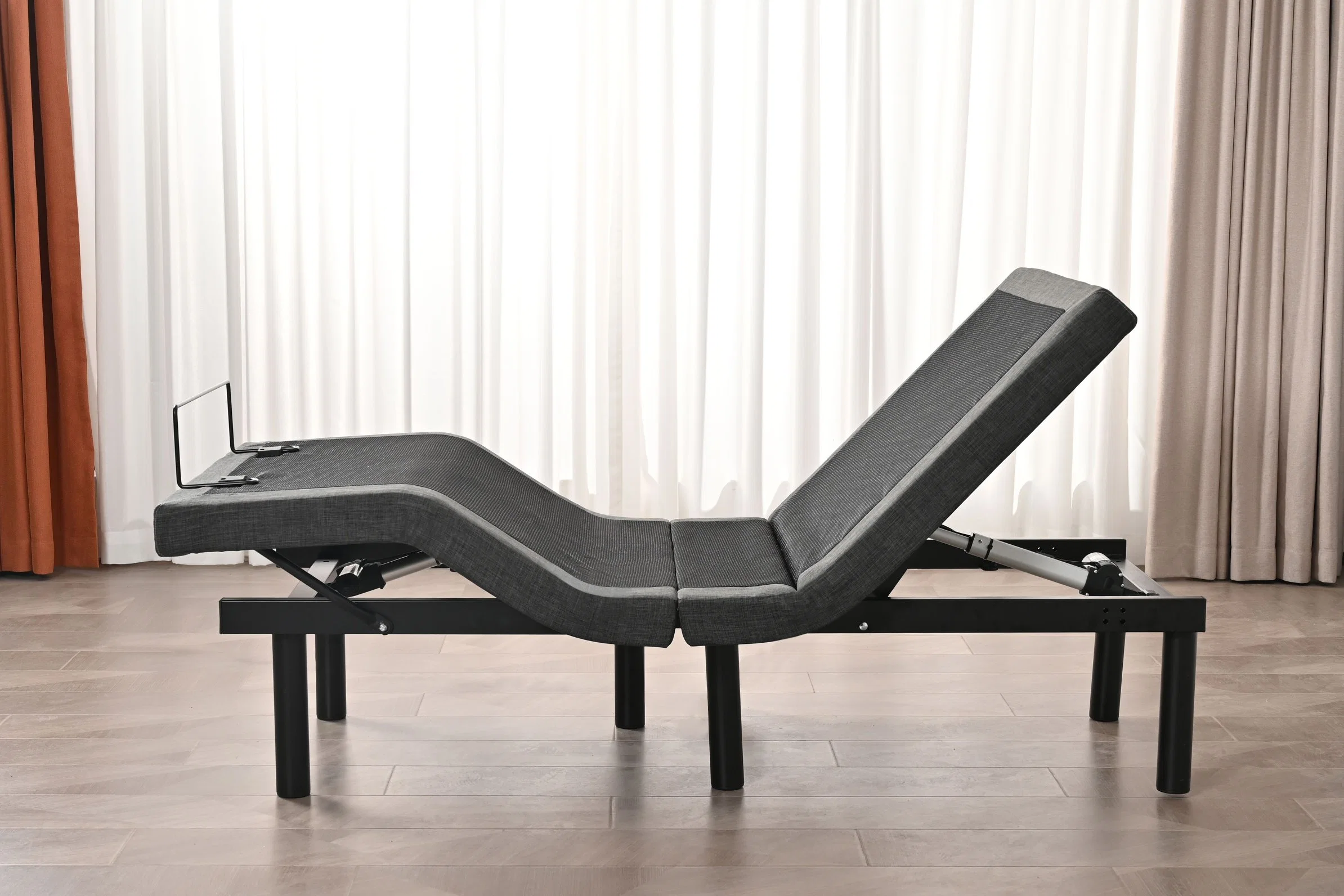 Konfurt Okin Motor Massage Adjustable Bed Frame with LED Light USB Charging Bedroom Furniture