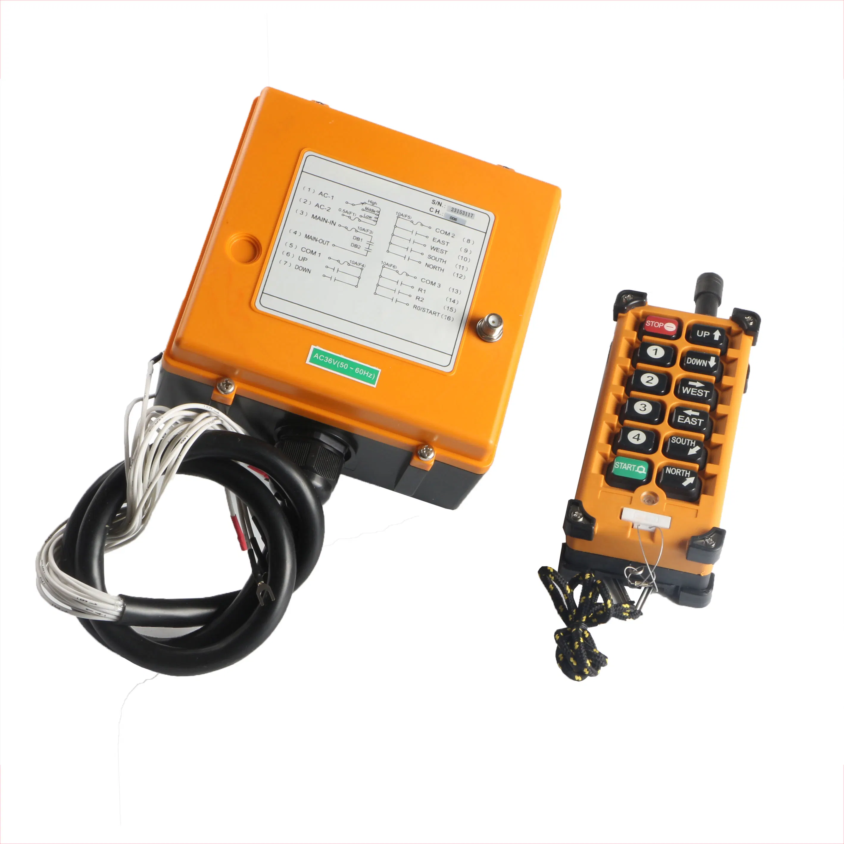 RF Remote Control for 120VAC Pendant Controlled Hoists and Winches