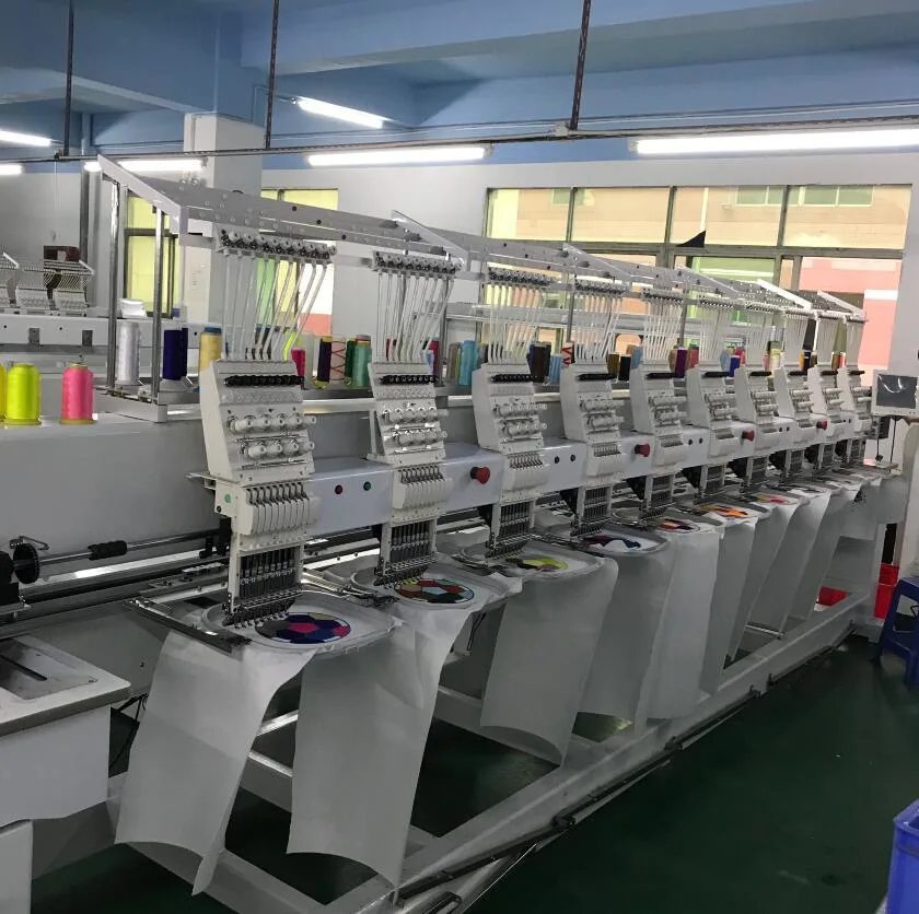 Chinese Computer Controlled 10 Heads Embroidery Machine with Software