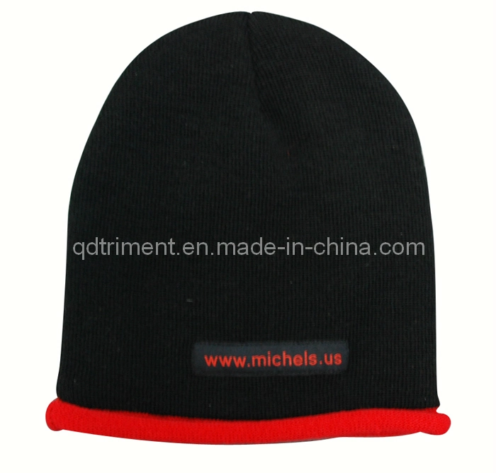 L'acrylique flamme Ski Sport en tricot jacquard Beanie Hat (TRK012)