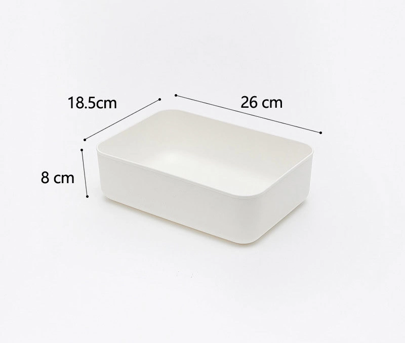 PP Drawer Plastic Cosmetic Organizer Portable Sundries Storage Box with Handle & Lids