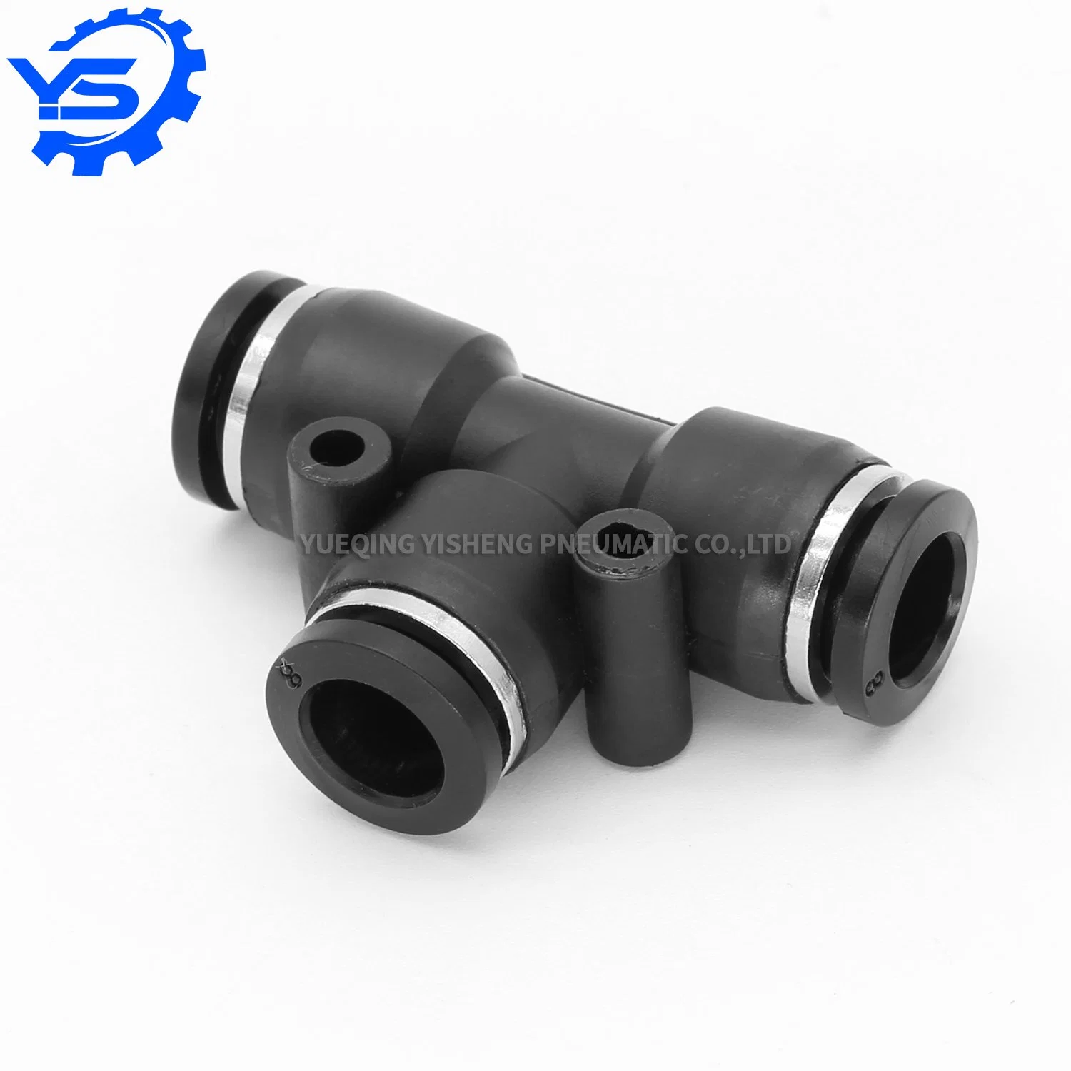 PE-8 Plastic Quick Connect Tee Tube Joints Air Hose Fittings PE Pneumatic Connector Pneumatic Quick Coupling