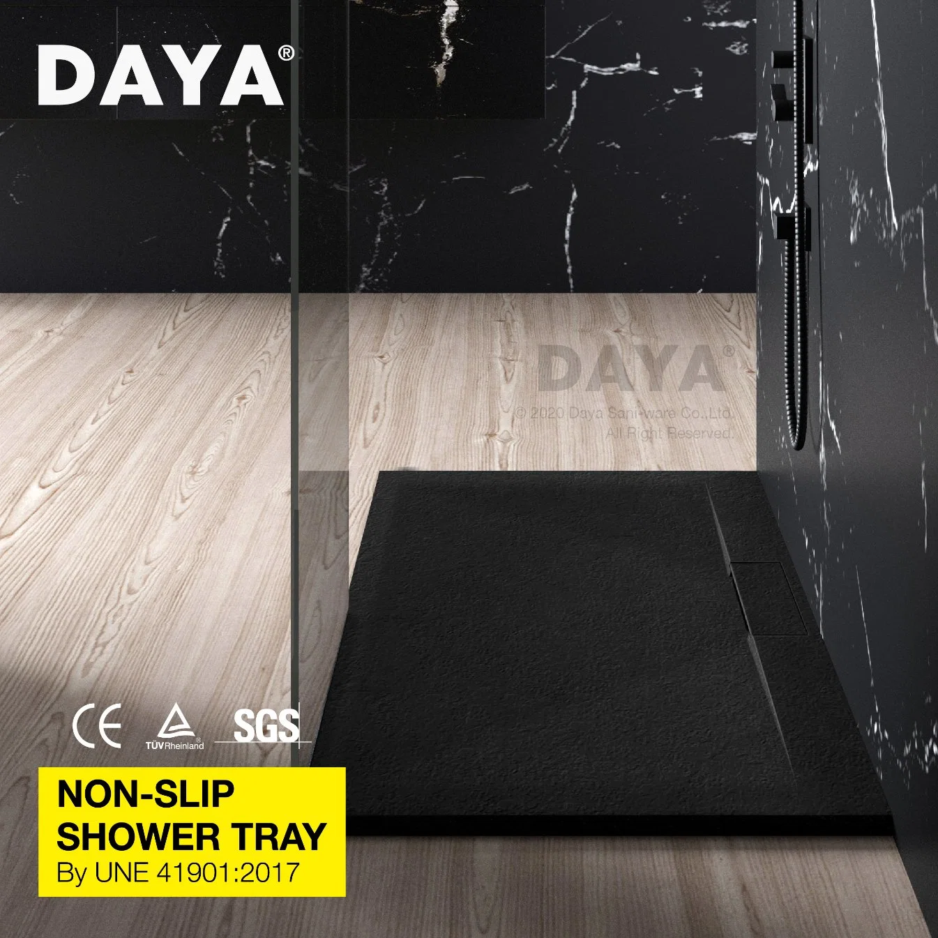 Daya Customized Pan Bathroom Base Stone Bespoke Shower Tray Dealer/Maker