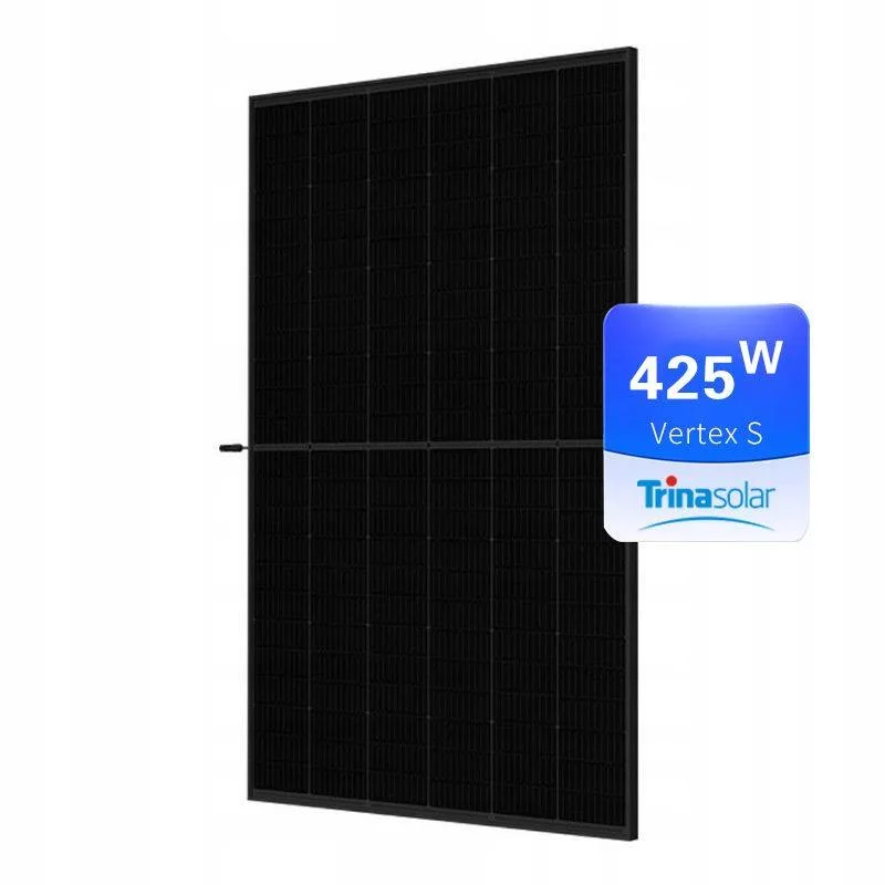 China fábrica Trina Vertex S Full Negro Half Cut Solar Panel 410W 415W 420W 425W para el sistema de Energía Solar PV Panel