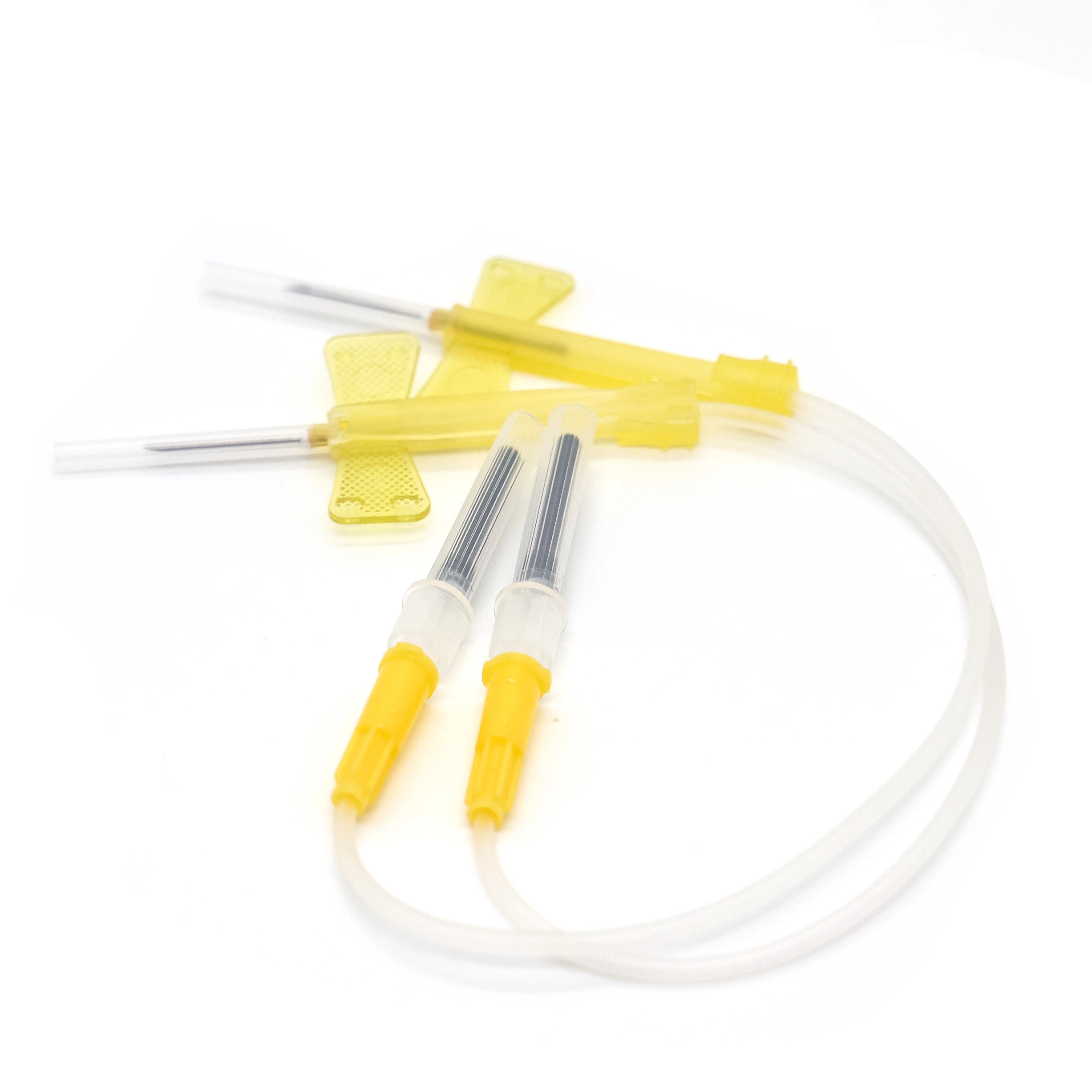 Sterile Hospital Use IV 20g Yellow Wing Butterfly Blood Collection Needle