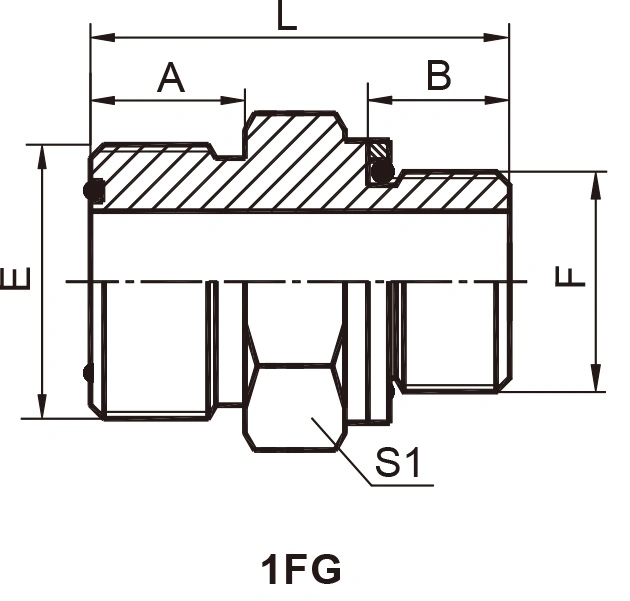 America Hydraulic Adapter Orfs Male O-Ring Bsp Male Fitting