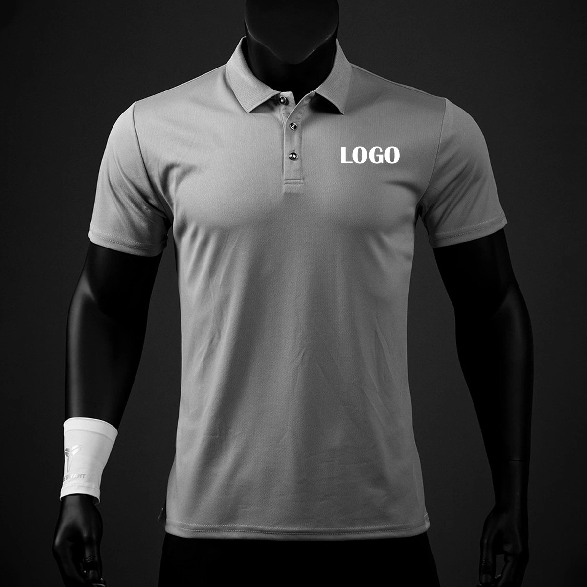 160g 100% Polyester Quick Dry Plain Custom Sublimation Slim Fit Mens Tshirt Polo Blank Embroidery Printing Customized Boss Dry Fit Golf Polo T Shirt for Men