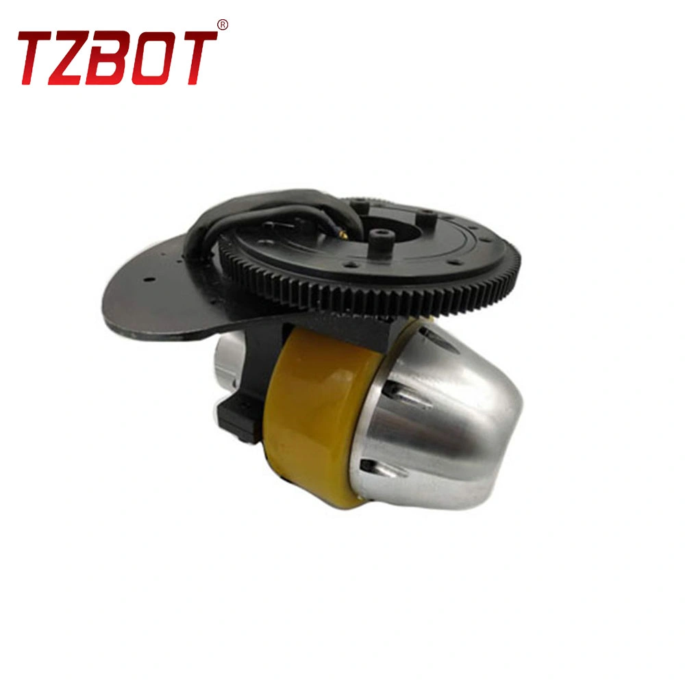 Agv Wheels with Steer Steering Wheel for Driving 400W BLDC Motor Electric Drive Wheel with 100W Steering Motor China Mmanufacturer (TZ05-D04S01)