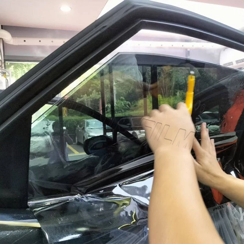 Magnetically Controlled Thermal Reflection Film Blue Color Car Window Film Tint Film