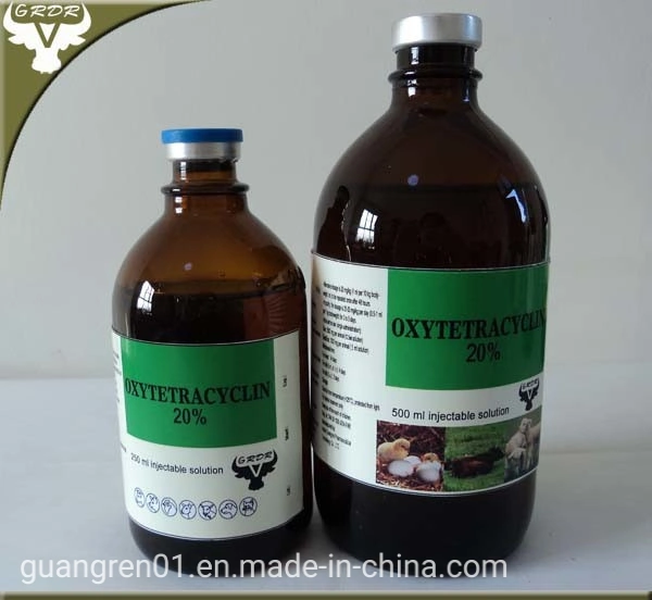 Oxytetracycline 10% Injection 100ml /500ml Veterinary Medicine for Dog /Pig /Cat/Certificate