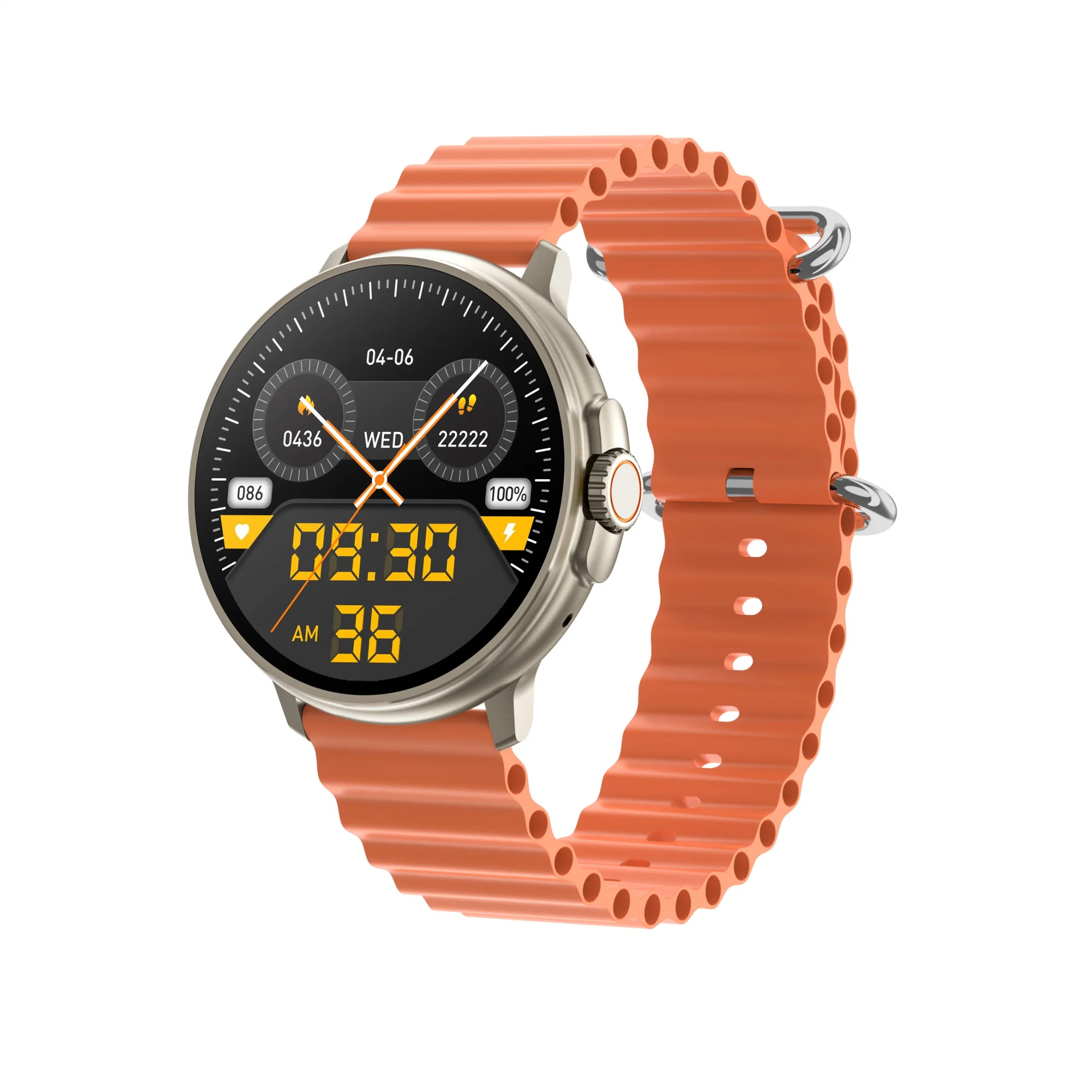 Ultra Round Sport Smart Watch 1.39 Inch Full Big Screen Wireless Charging Bt Call GPS NFC Smartwatch LC306 Kr306