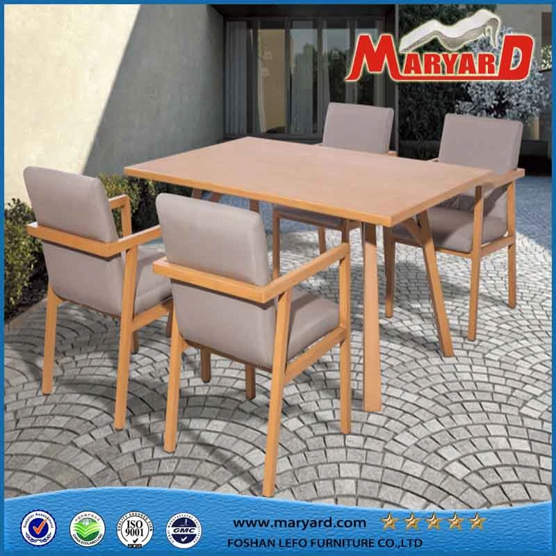 Morden Teak Wood Outdoor Furniture for Garden Cafe Leisure Application