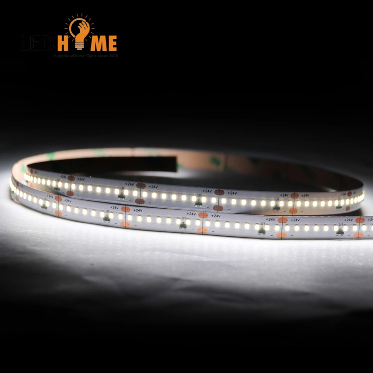 Gran cantidad de lúmenes y alta CRI Ra90 Dots-Free 2216SMD LED flexibles tira de luces.