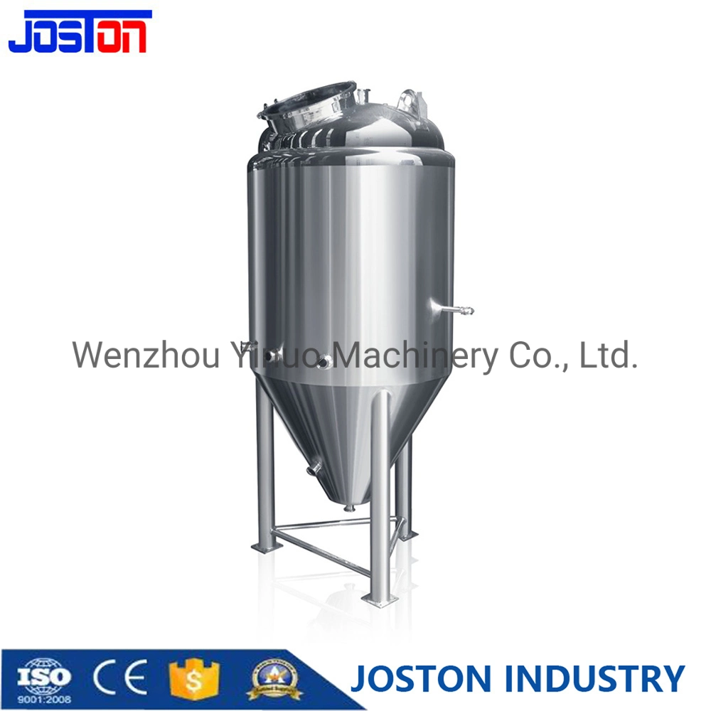 Stainless Steel Bright Double Jacket Conical Beer Fermentation Brewery Making Tank