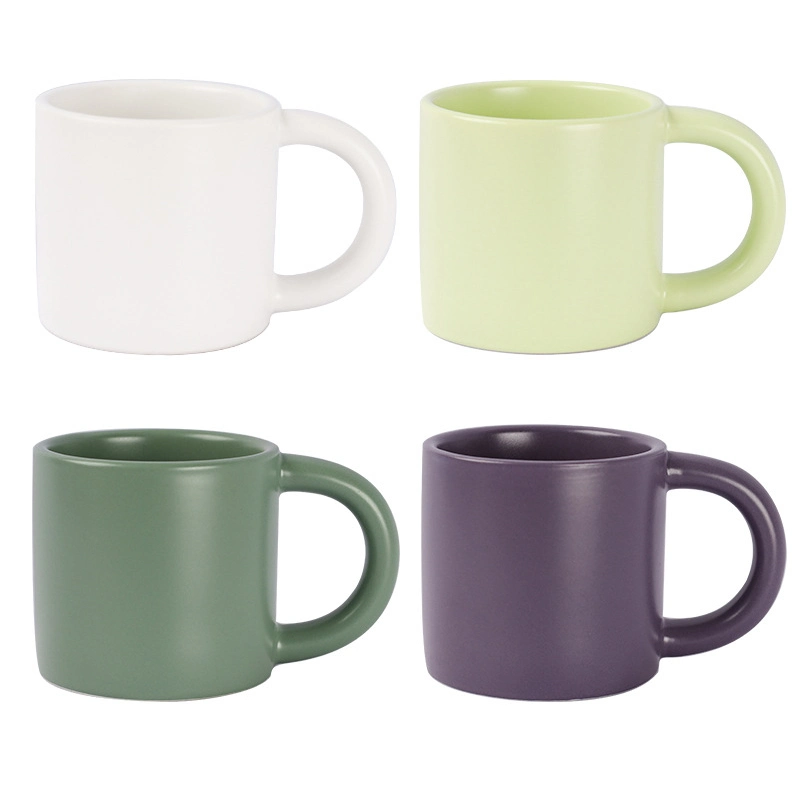 Wholesale Reusable Tea Milk Ceramic Mug Custom Logo Porcelain Coffee Cup