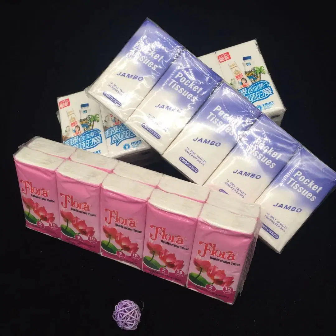 Ultra Soft Disposable Pocked Tissue Handkerchief