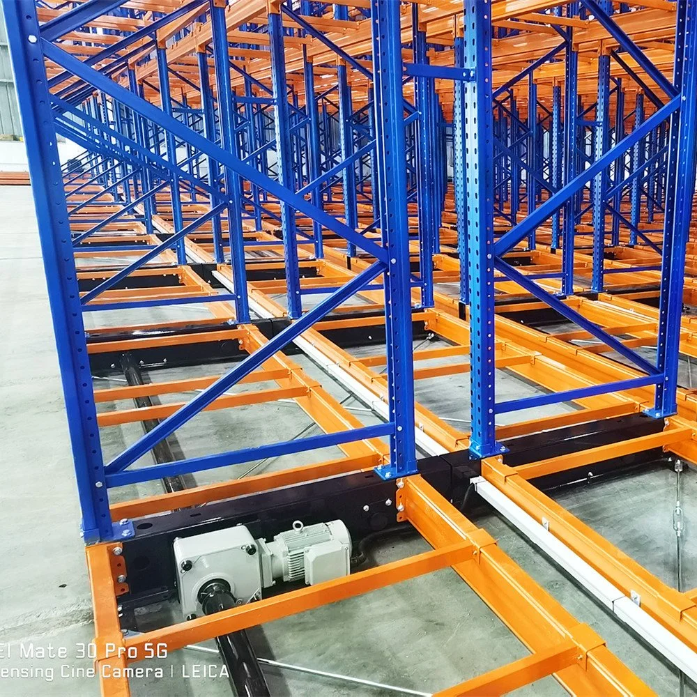 Movable Warehouse Racking with Floor Guide Rail Track