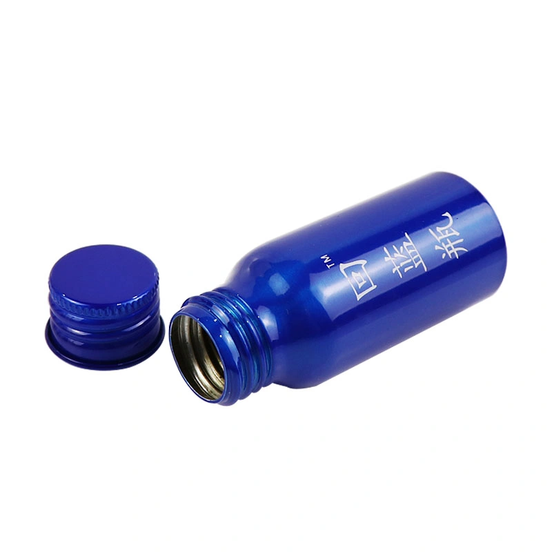 50ml Bouteille de boisson fonctionnelle bleu personnalisé de l'emballage en aluminium