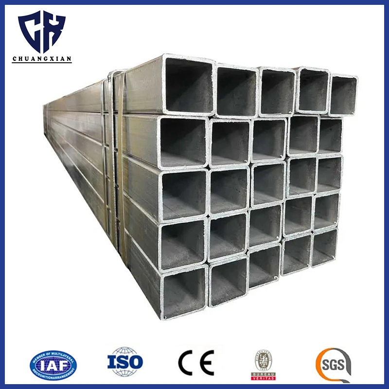 2X2 Galvanized Hollow Section 14 Gauge Tubing Tubular Iron Square Steel Pipes Tube for Shelter Structure