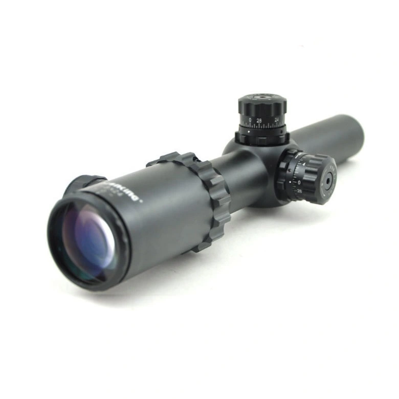 Visionking 1-8X24L Aim Scope Night Hunting Optical Sight 30mm Full Filled Nitrogen Long Range Ar15 M16 Sniper Scope W/Rings