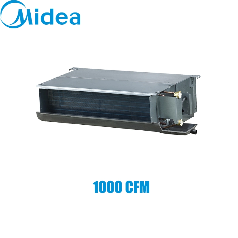 Mida el aire acondicionado Sistema Fan Coil 600cfm unidad interior del conducto de agua Chilelr aire acondicionado para Centro Comercial