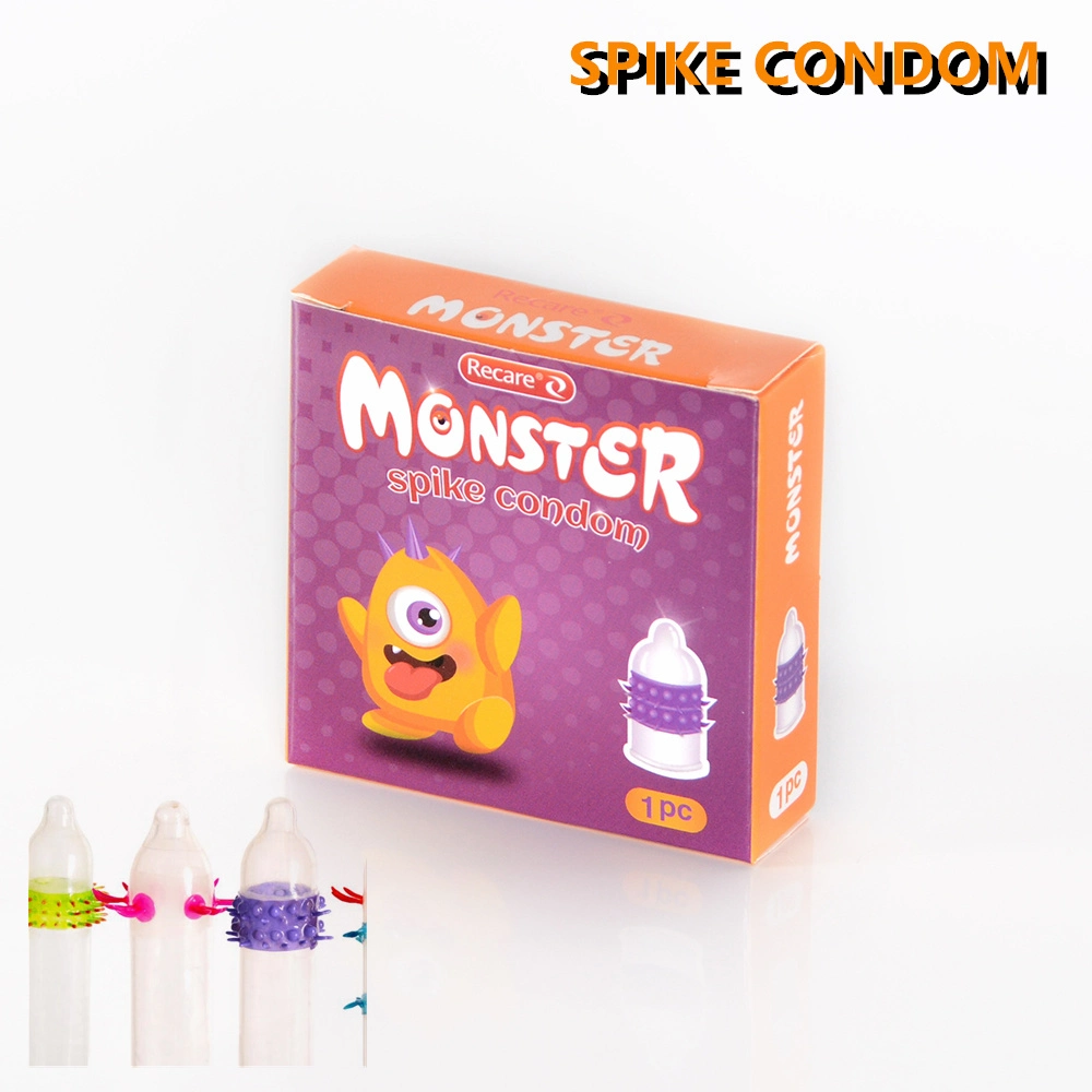 Verdadero toque el Caucho Natural funda pene juguete sexual para hombres Spike condones preservativo fino cristal