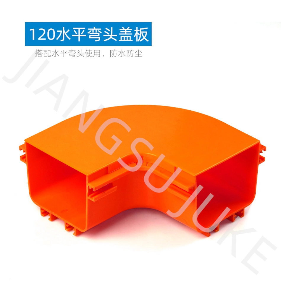 120*100 Fiber Runner Orange Optic Cable Channel