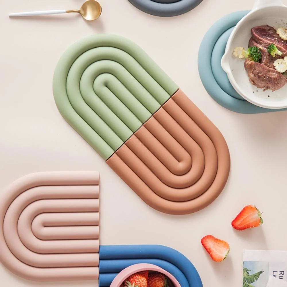 Silicone resistente ao calor Placemat suporte criativo para panela Ci22184