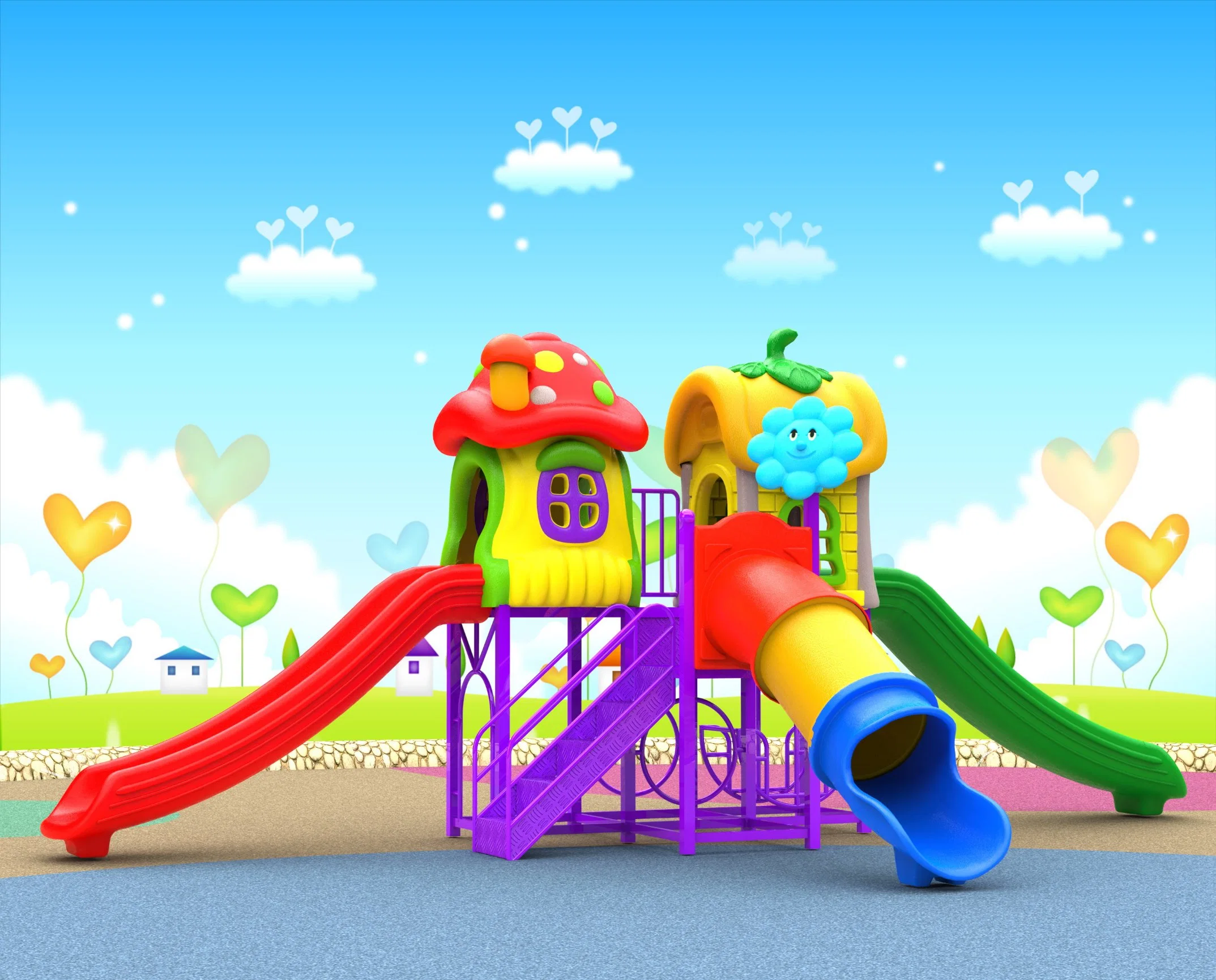 Plastic Amusement Park Good Quality Outdoor Playground Equipment