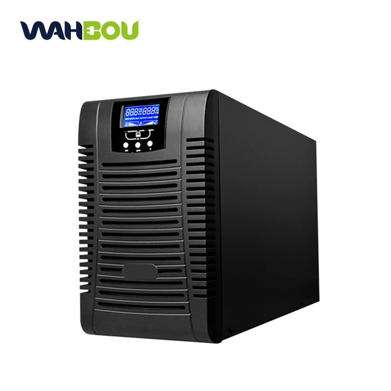 Wahbou UPS Single Phase 220VAC High Frequency Online UPS 1K-3kVA with Cheap Price Built-in Battery