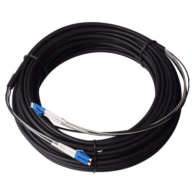 SC LC FC St multimodo de 2 núcleos y 4 núcleos Cable de fibra óptica