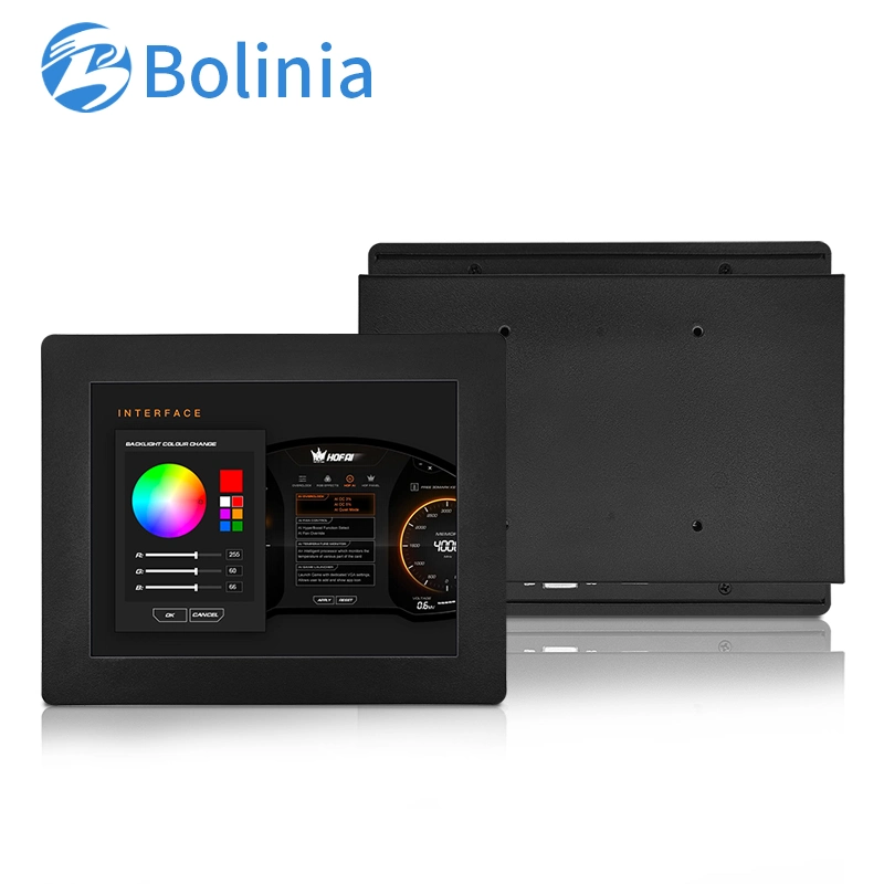 8 Inch 800*600 HDMI VGA AV BNC Non Touch Screen Metal Case TFT Embedded OEM ODM Industrial LCD Monitor