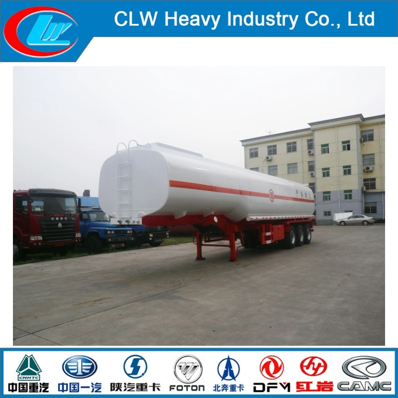 42cbm 45000 Liters BPW Axles Carbon Steel Fuel Oil Tanker Trailer