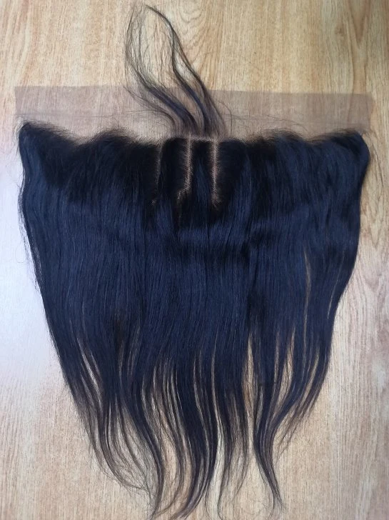 12 A Virgin Human Hair Spitze Verschluss frontalen Verschluss Haar 13 x 4 gerader Spitzenverschluss