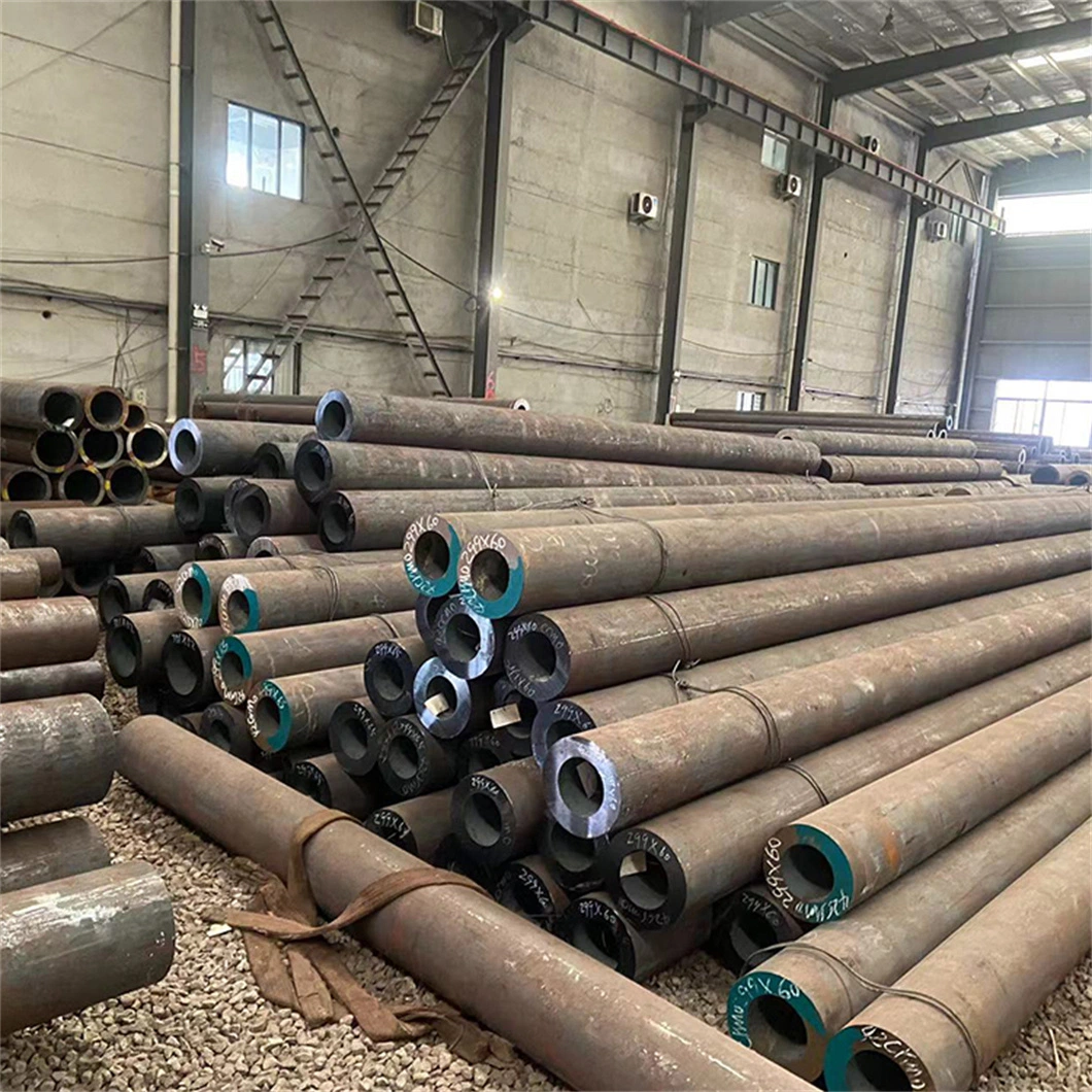 ASTM A106 A53 Hot Rolled Steel Pipe Mild Ms Steel Tube 4120 4130 4140 42CrMo4 Scm440 Sch40 Carbon Seamless Steel Pipe