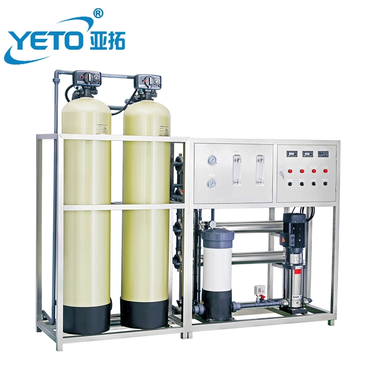 1000L/H Fiberglass Cosmetic Food Pharmaceutical Industry RO Water Treatment Plant Mineral Pure Water Filtering Reverse Osmosis System