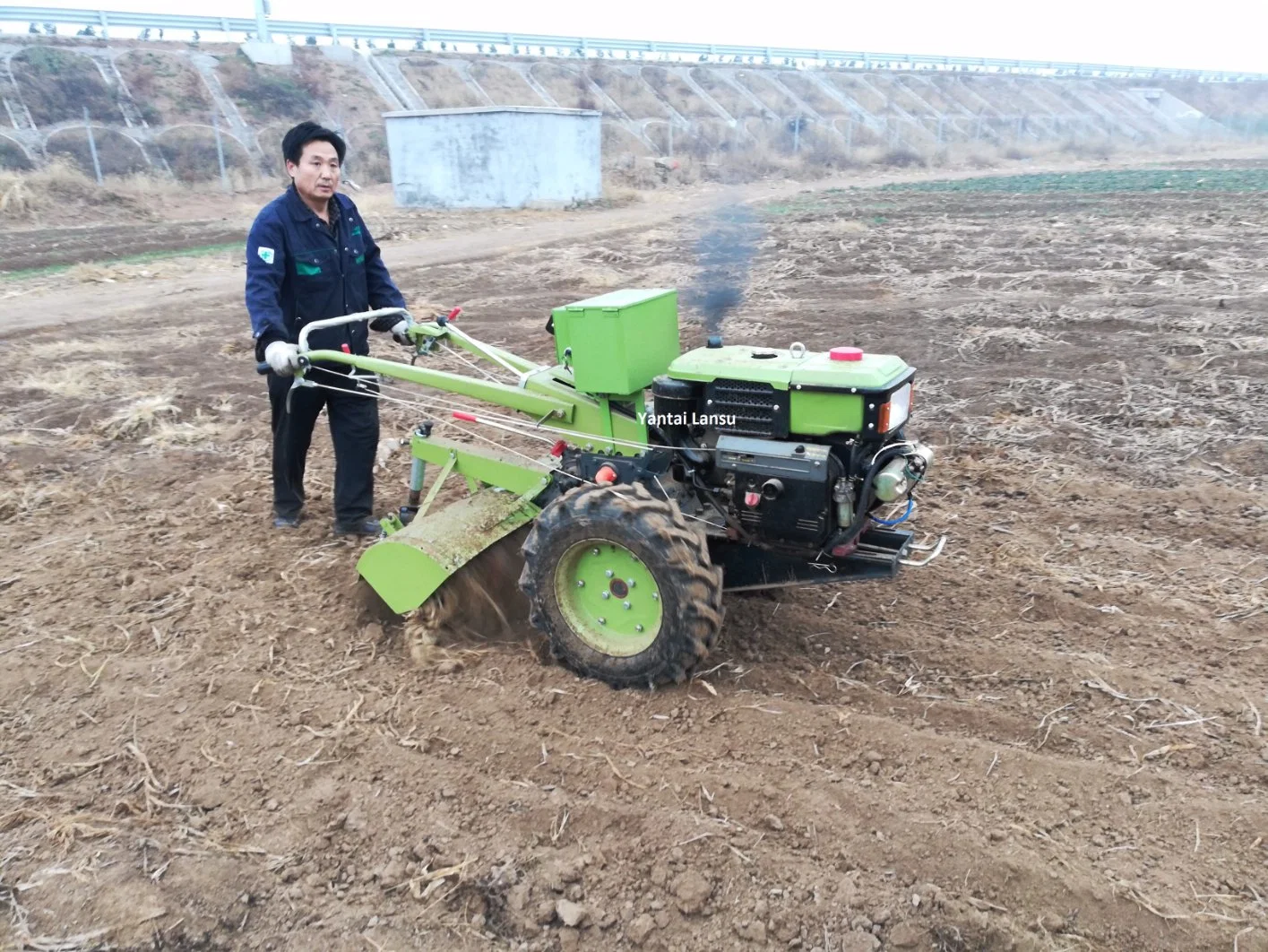 8-22HP Diesel Engine Power Tiller Motocultor Cultivator Two Wheel Walking Tractor for Sell