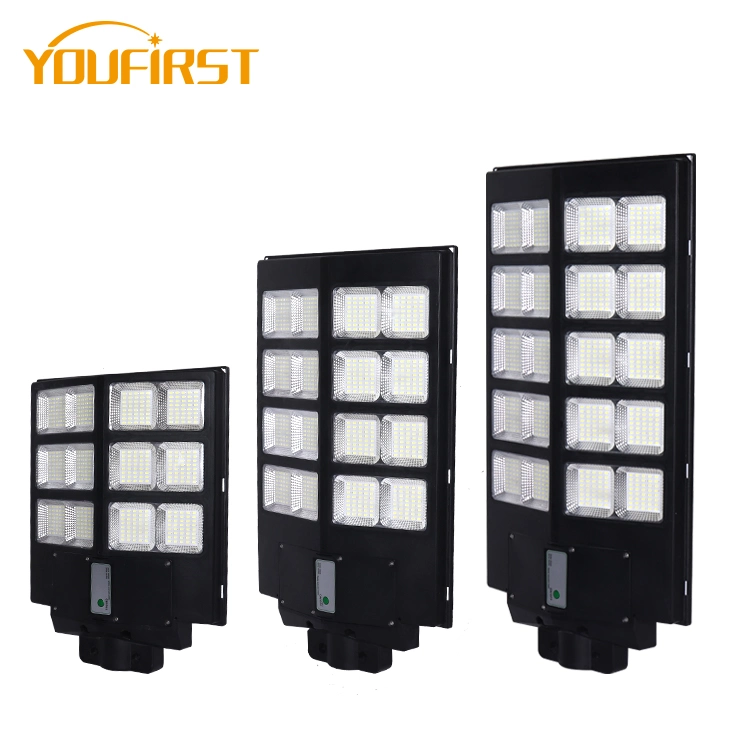 High Power Remote Motion Sensor Battery IP65 Waterproof 300W 400W 500W Integrated LED All in One Solar Street Light