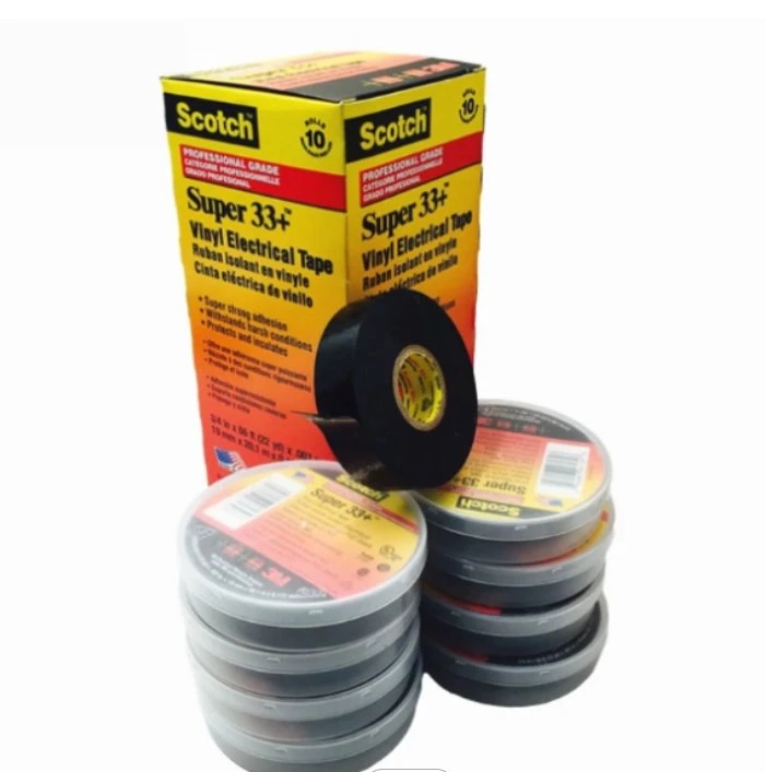 3m Brand Super 33+ Vinyl Electrical Tape Made of Durable PVC