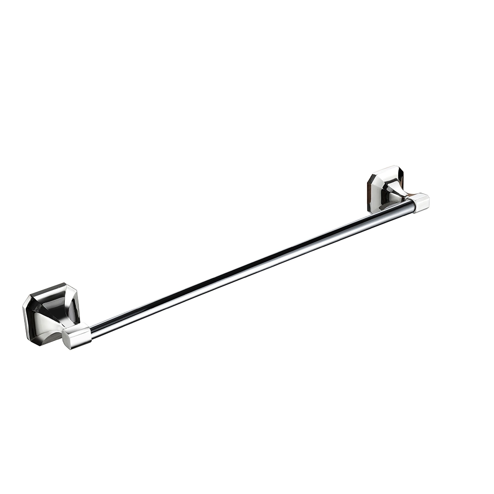 Square Plate Zinc Alloy Chrome Bathroom Accessories 6PCS Unique Bath Hardware Set