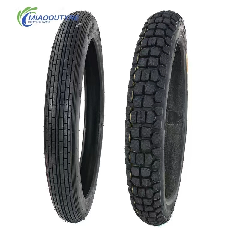 Pneu transversal de cinta de nylon New 6pr OEM de 18 polegadas Padrão de país tubo de borracha natural pneu/pneu da motocicleta (3.00-18) com ISO CCC ECE